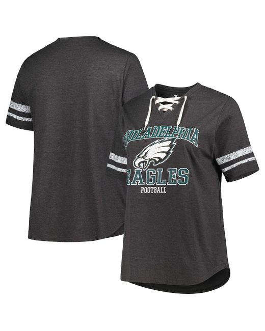 Fanatics Philadelphia Eagles Plus Lace-Up V-Neck T-shirt