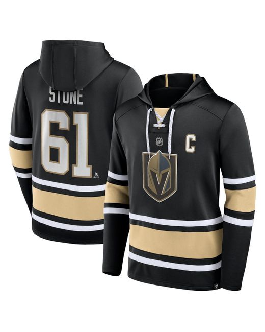 Fanatics Mark Stone Vegas Golden Knights Name and Number Lace-Up Pullover Hoodie