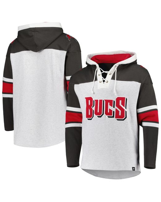 '47 Brand 47 Brand Tampa Bay Buccaneers Gridiron Lace-Up Pullover Hoodie