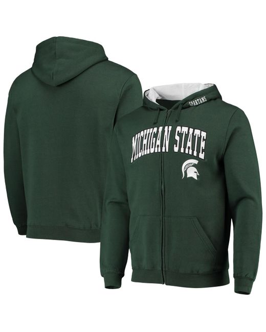 Colosseum Michigan State Spartans Arch and Logo 3.0 Full-Zip Hoodie