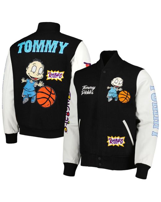 Freeze Max White Rugrats Tommy Basketball Full-Zip Varsity Jacket