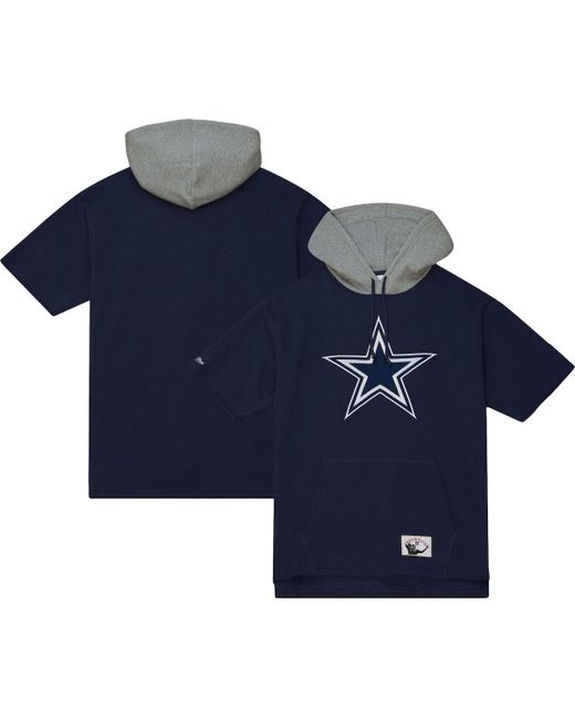 Mitchell & Ness Dallas Cowboys Postgame Short Sleeve Hoodie