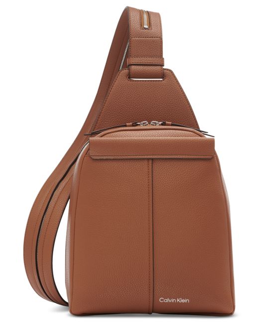 Calvin Klein Millie Convertible Leather Sling Bag Backpack