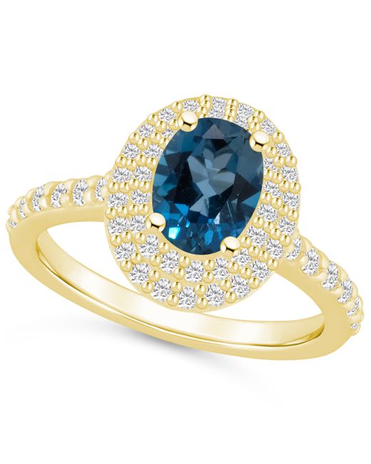 Macy's and Diamond Halo Ring