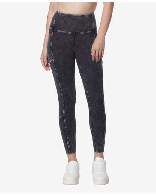 Marc New York Andrew Marc Sport High Rise Full Length Mineral Washed Leggings Pants