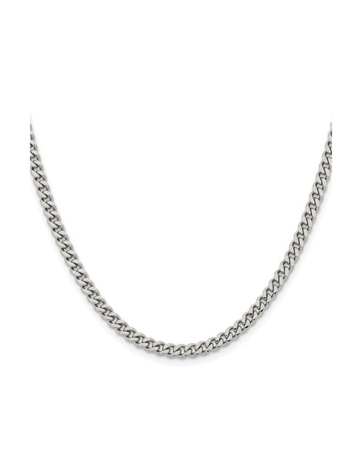 Chisel Polished 4mm Curb Chain Necklace