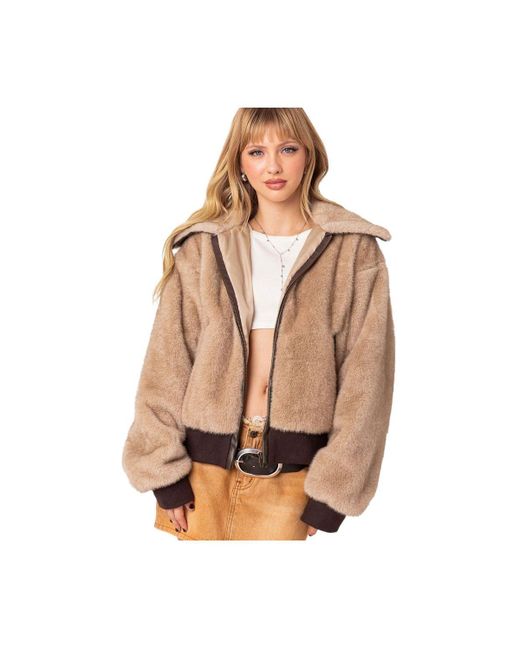 Edikted Ashton faux fur jacket