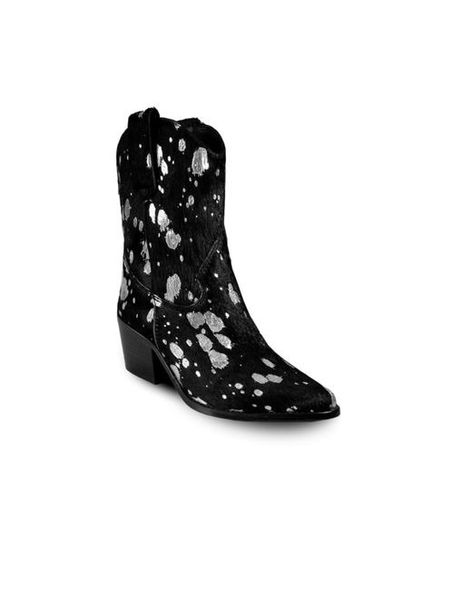 Bala Di Gala Western Boots With Silver Splashes Calf By