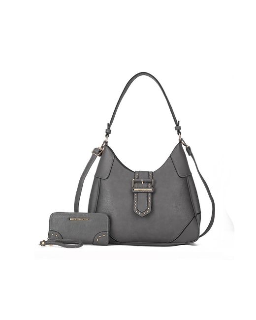 MKF Collection Juliette Shoulder Bag with Matching Wallet by Mia K