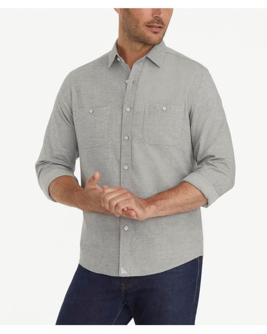 UNTUCKit Regular Fit Hemsworth Flannel Button Up Shirt