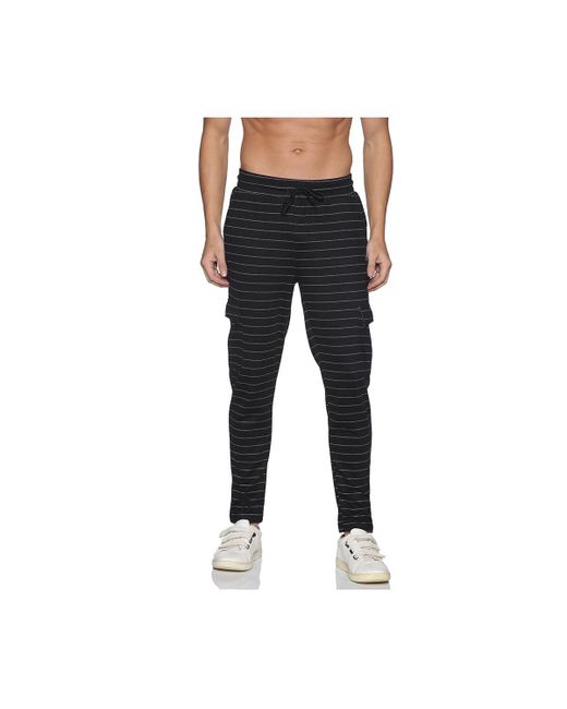 Campus Sutra Horizontal Striped Casual Joggers