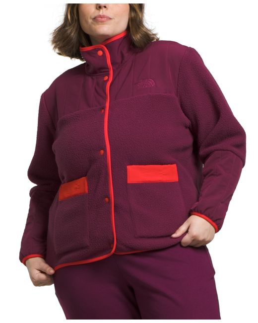 The North Face Plus Cragmont Snap-Front Fleece Jacket fiery