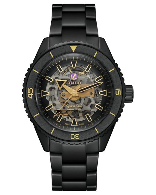 Rado Swiss Automatic Captain Cook High-Tech Ceramic Bracelet Watch 43mm Limited Edition