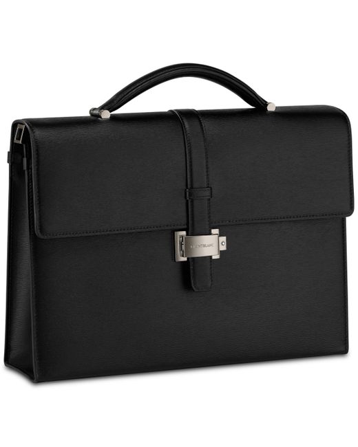 Montblanc Westside Leather Single-Gusset Briefcase Document Case