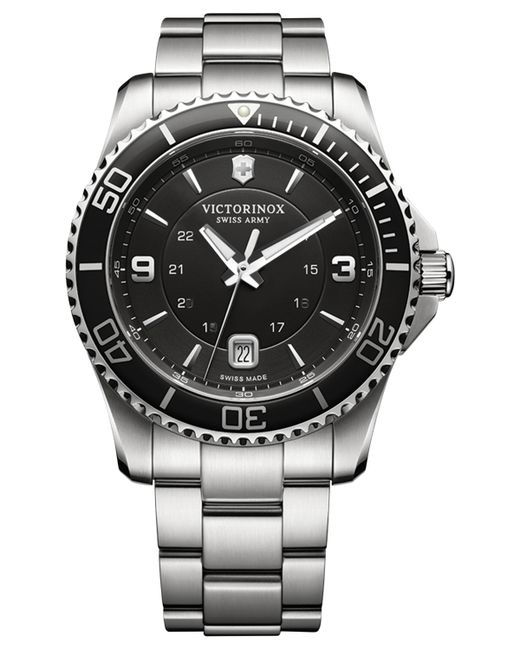 Victorinox Swiss Maverick Stainless Steel Bracelet Watch 43mm