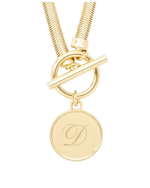 Brook & York Izzy Toggle Initial Necklace