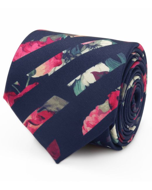 Ox & Bull Trading Co. Painted Floral Stripe Tie