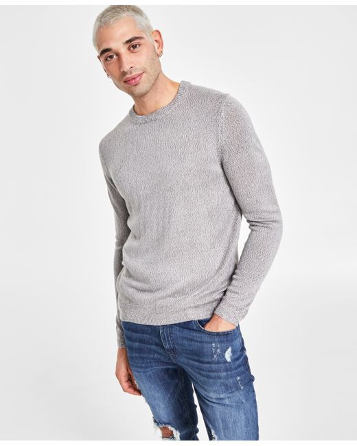I.N.C. International Concepts Regular-Fit Textured Crewneck Sweater Created for
