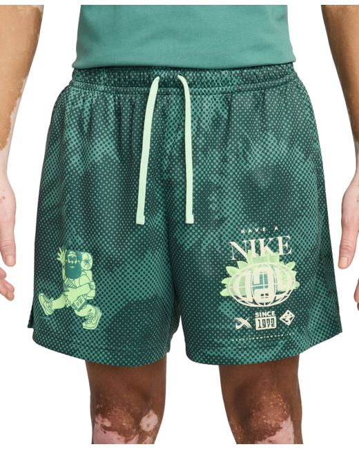 Nike Club Mesh Flow Atheltic-Fit Printed Shorts vapor