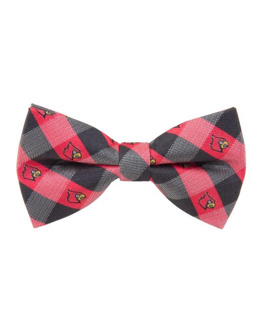 Eagles Wings Louisville Cardinals Check Bow Tie