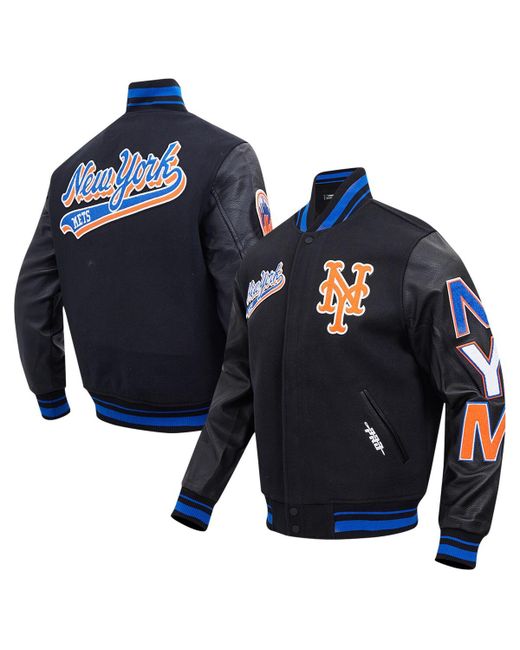 Pro Standard New York Mets Script Tail Wool Full-Zip Varity Jacket