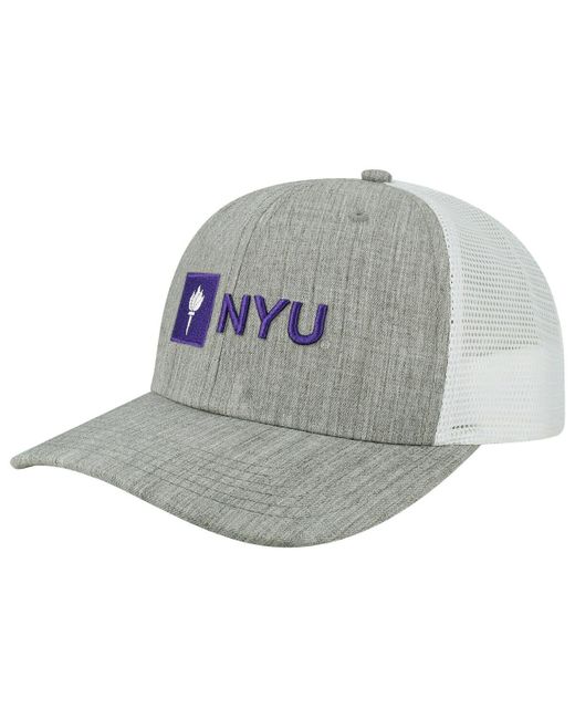 Legacy Athletic White Nyu Violets The Champ Trucker Snapback Hat