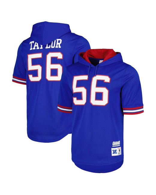 Mitchell & Ness Lawrence Taylor New York Giants Retired Player Name and Number Mesh Hoodie T-shirt