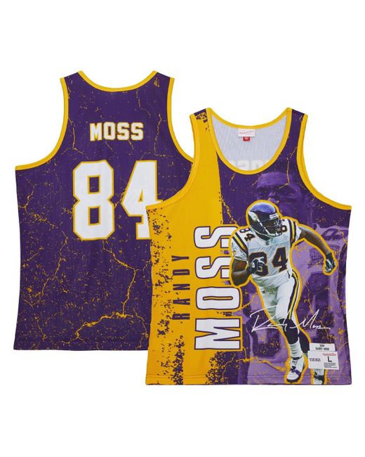 Mitchell & Ness Randy Moss Minnesota Vikings 1998 Player Burst Tank Top
