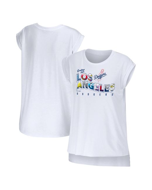 Wear By Erin Andrews Los Angeles Dodgers Greetings From T-shirt