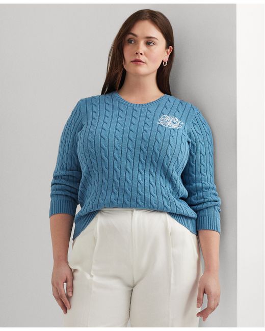 Lauren Ralph Lauren Plus Cable-Knit Sweater