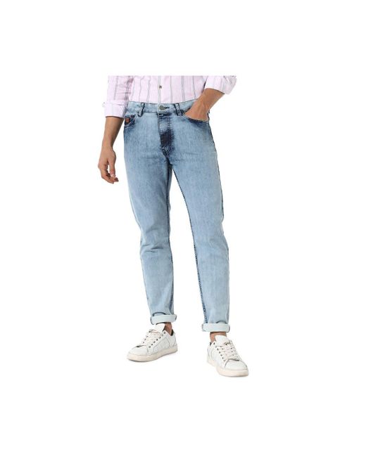 Campus Sutra Light-Wash Skinny Fit Denim Jeans