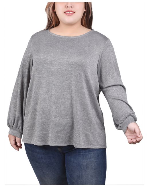 Ny Collection Plus Long Sleeve Tunic Top