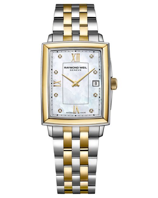 Raymond Weil Swiss Toccata Diamond Accent Two-Tone Stainless Steel Bracelet Watch 22.6x28.1mm