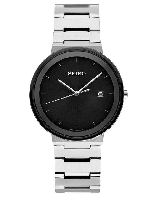 Seiko Essentials Stainless Steel Bracelet Watch 41mm