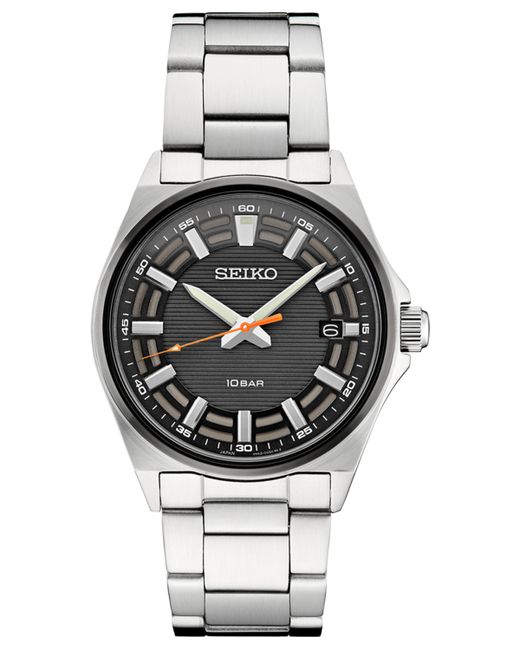 Seiko Analog Essentials Stainless Steel Bracelet Watch 40mm