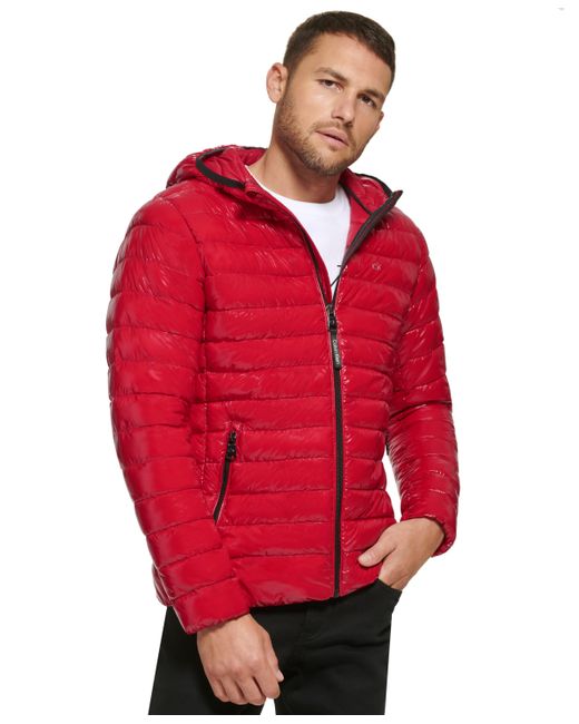 Calvin Klein Hooded Quilted Packable Jacket