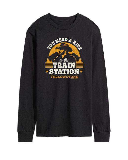Airwaves Yellowstone Train Station Long Sleeve T-shirt