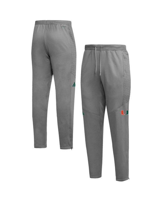 Adidas Miami Hurricanes 2023 Travel Aeroready Tapered Pants