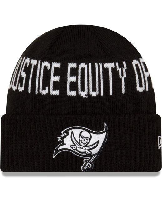 New Era Tampa Bay Buccaneers Team Social Justice Cuffed Knit Hat