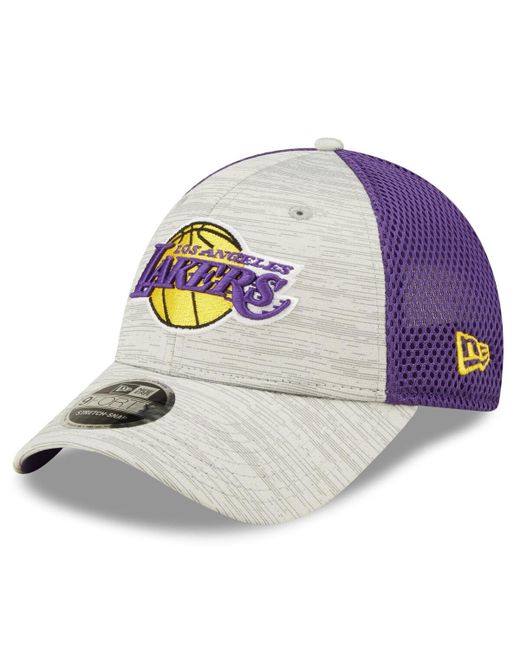 New Era Purple Los Angeles Lakers Active 9FORTY Snapback Hat