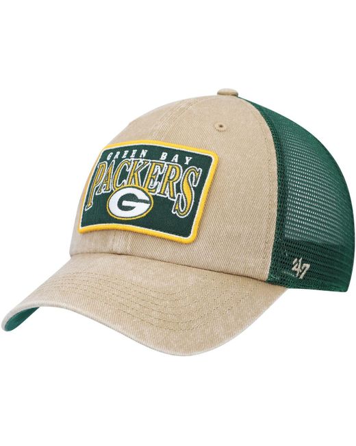 '47 Brand 47 Brand Green Bay Packers Dial Trucker Clean Up Snapback Hat