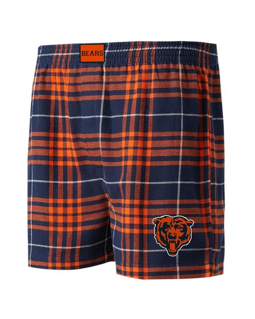 Concepts Sport Orange Chicago Bears Concord Flannel Boxers