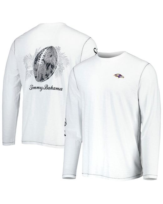Tommy Bahama Baltimore Ravens Laces Out Billboard Long Sleeve T-shirt