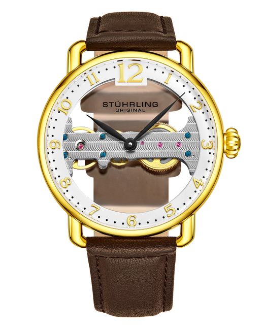 Stuhrling Leather Strap Watch 42mm