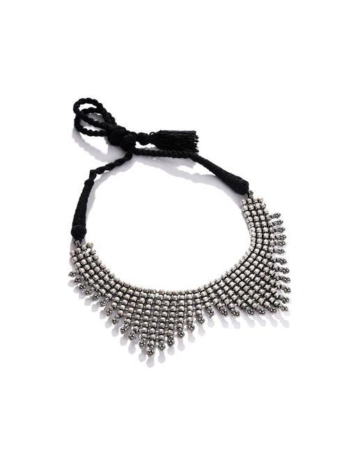 Sohi Metallic Wave Necklace
