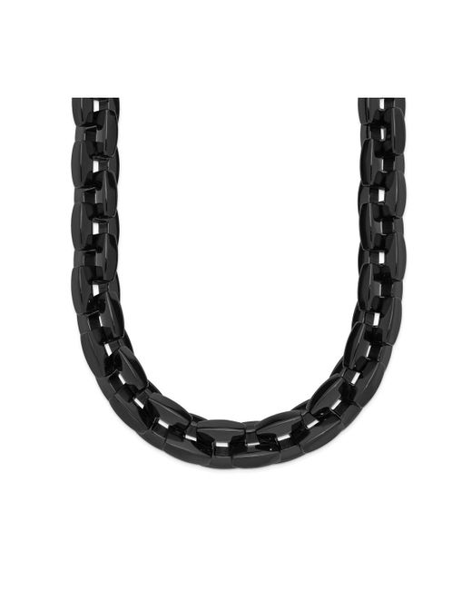 Chisel Polished Ip-plated 5 inch Link Necklace