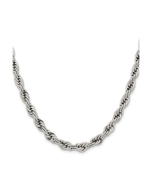 Chisel 7mm Rope Chain Necklace