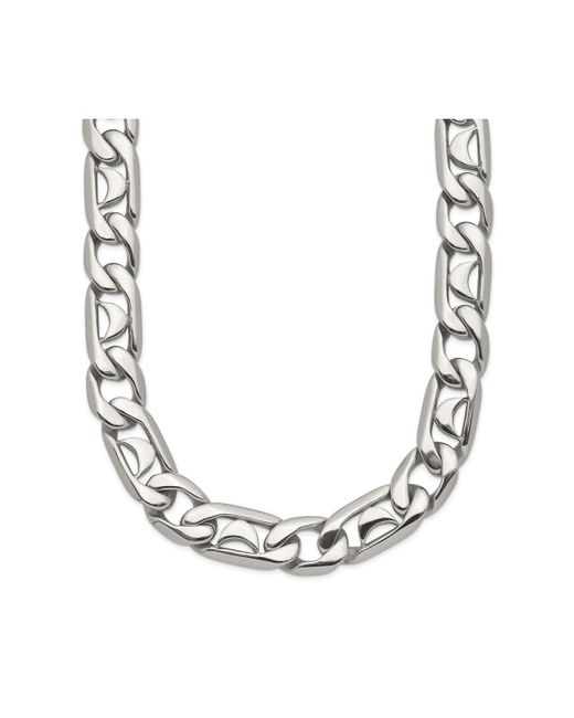 Chisel Polished inch Fancy Link Necklace