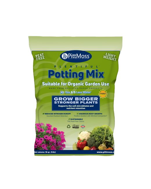 Pitt Moss PittMoss Plentiful Peat-Free For Gardening 10 Quart Bag