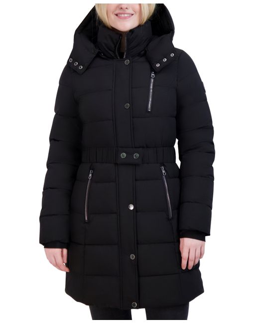Nautica Belted Hooded Puffer Coat